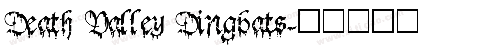 Death Valley Dingbats字体转换